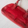 The leather bright red bag - Image 7