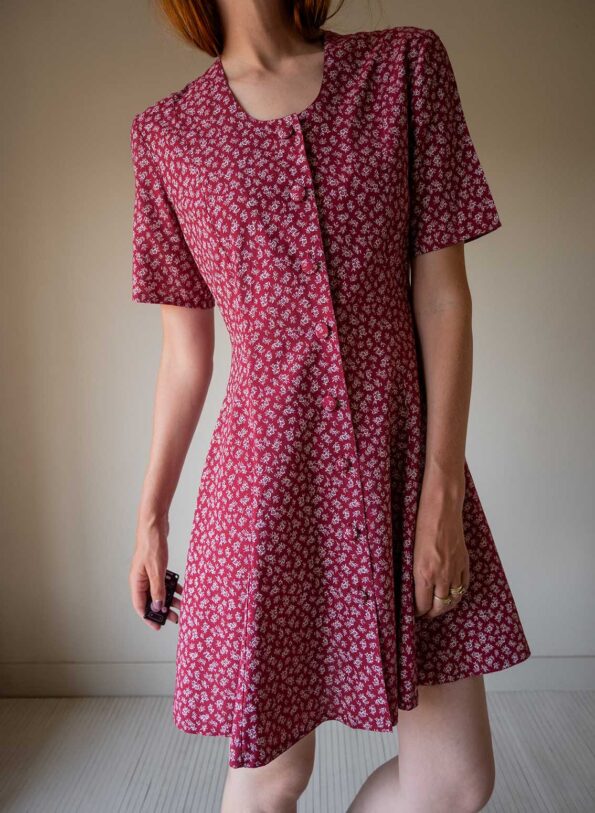 The viscose summer dress in red - Size up to 38 - Image 4