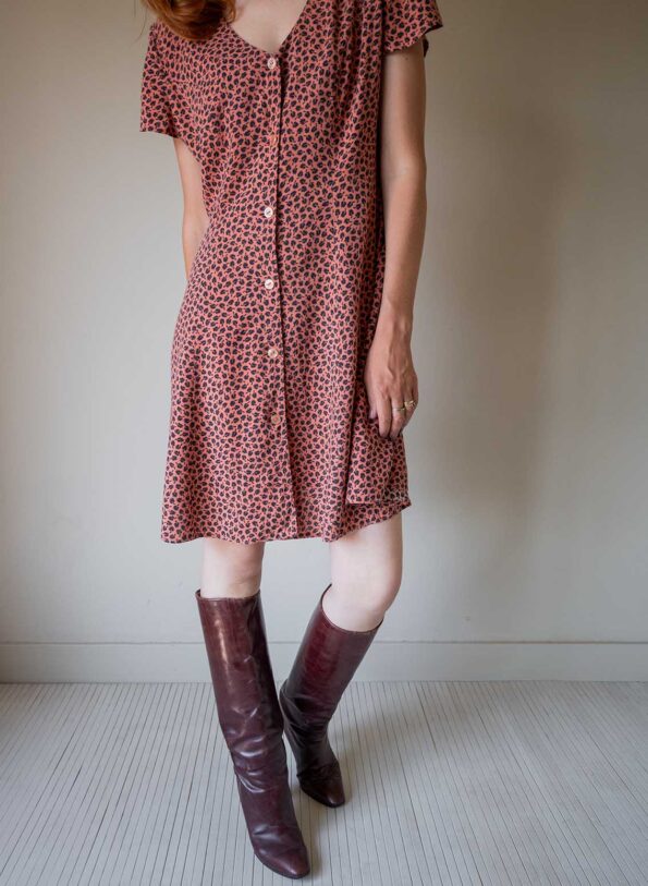 The blush pink viscose dress - Size up to 40 - Image 2