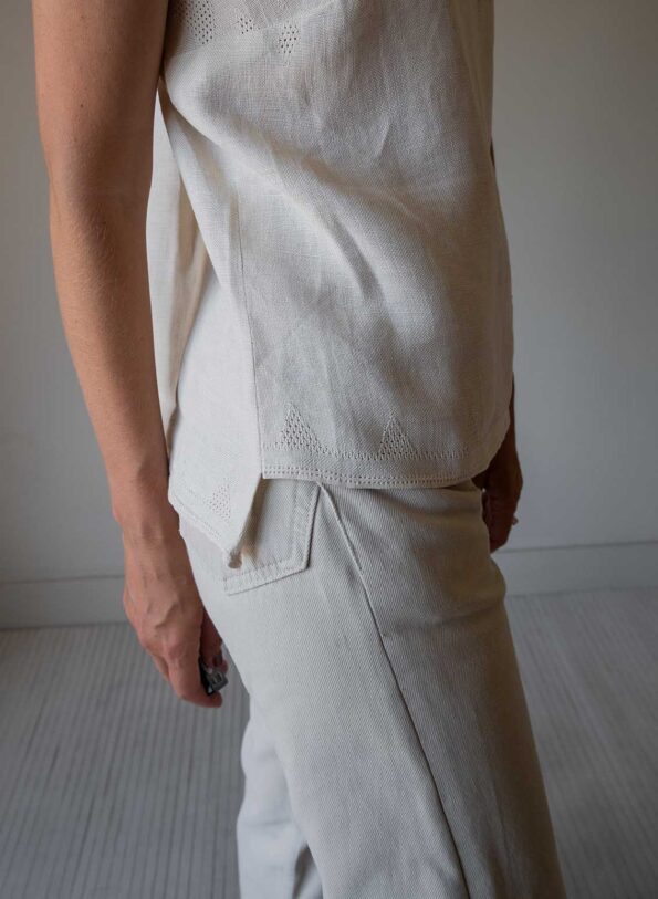 The handmade linen top - Size up to 36 - Image 3