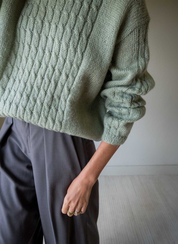 The mint cable knit - Size up to 42