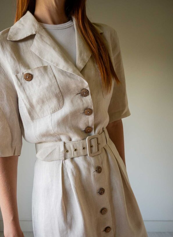 The linen belted dress - size up to S - Image 6