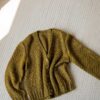 The hand knitted olive green cardigan - Size up to L - Image 8