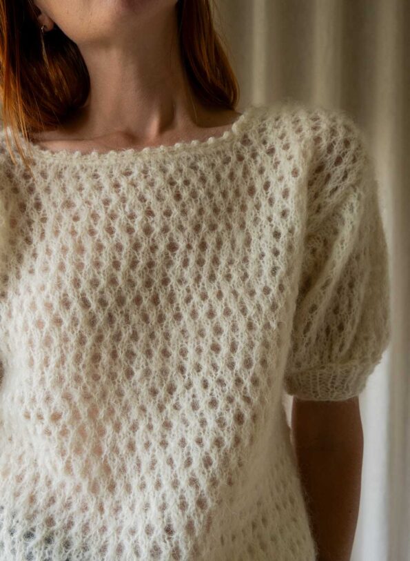 The hand knit open knitted tee - Size up to 36 - Image 6