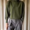 The 100% wool army green fine knitted turtle - Size up to L - Image 3