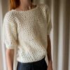 The hand knit open knitted tee - Size up to 36 - Image 9