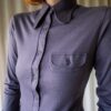 The original 70’s collar jersey blouse - Size up XXS - Image 4