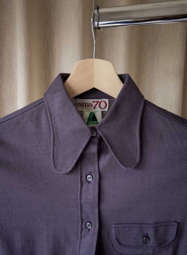 The original 70’s collar jersey blouse - Size up XXS