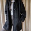The black wool knitted coat - Size up to 40 - Image 6