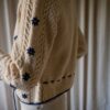 The 100% wool handmade knitted flower cardigan - Image 5