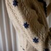 The 100% wool handmade knitted flower cardigan - Image 7