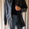 The 100% leather jacket in navy blue - Size up to 42 - Image 3