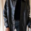The 100% leather jacket in navy blue - Size up to 42 - Image 5