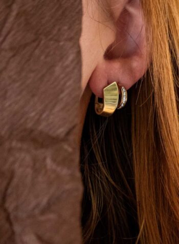 The 14k gold bold earrings