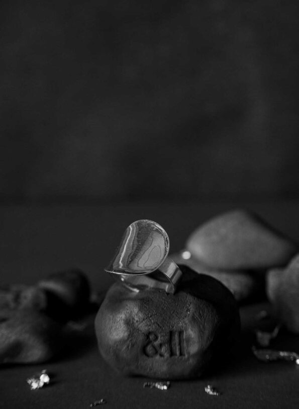 The folded 14k gold ring - Image 6