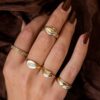 The simplicity bold ring in 124k gold - Image 4