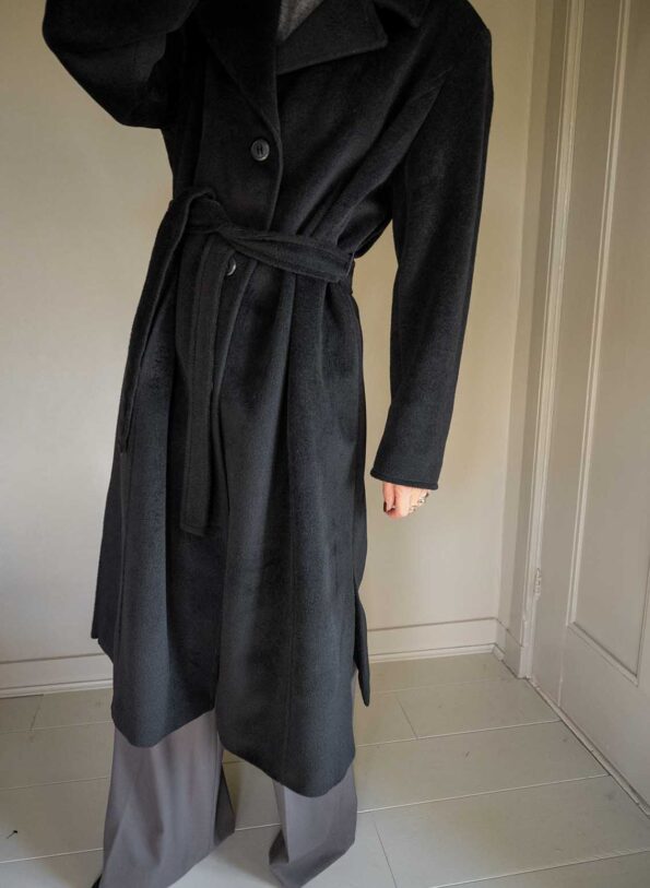 The wool classic coat in black - Size up to 42 - Image 5