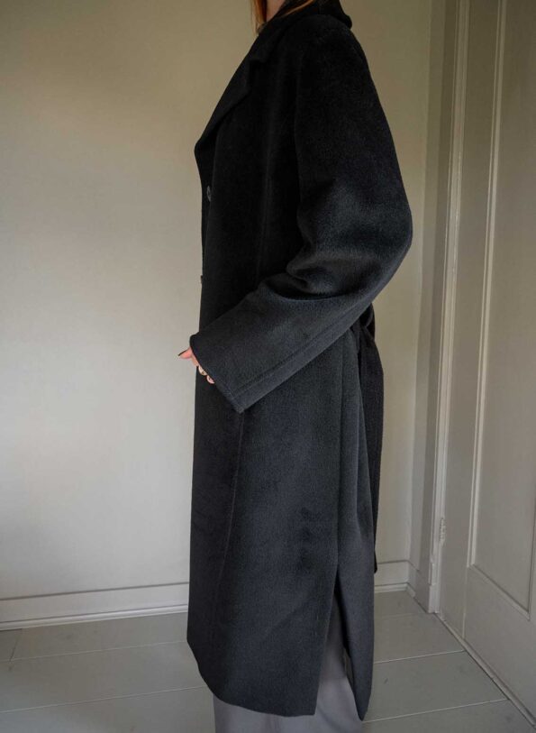 The wool classic coat in black - Size up to 42 - Image 6