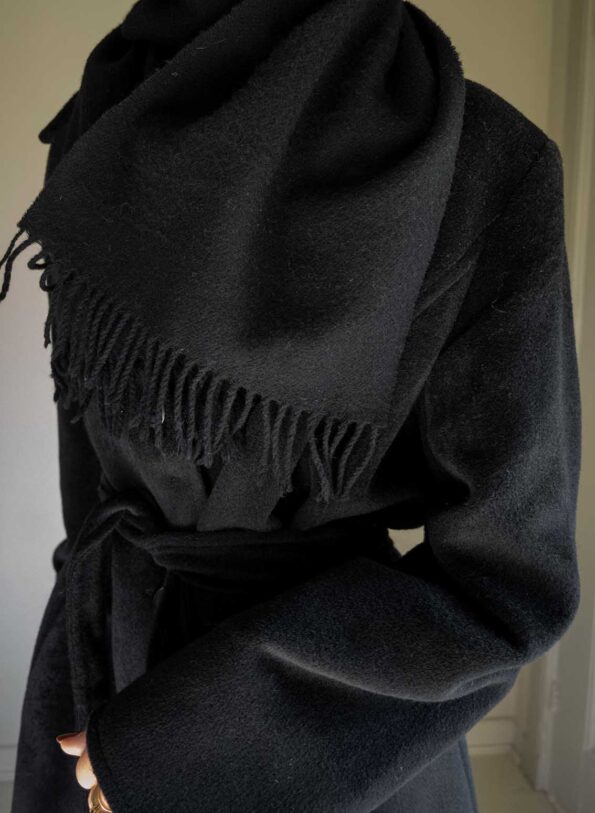The wool classic coat in black - Size up to 42 - Image 4