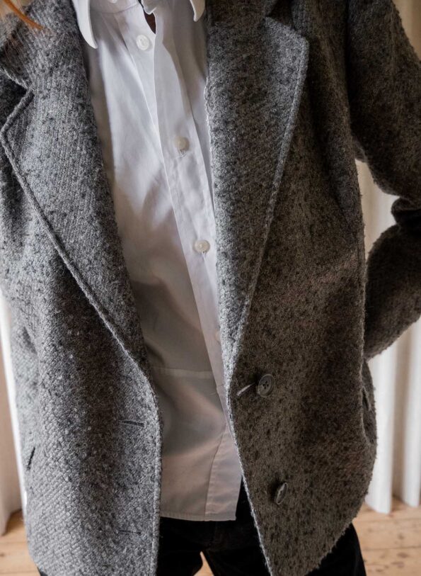 The grey boucle blazer - Size up to 38 - Image 5