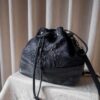 The blue leather bucket bag - Image 3