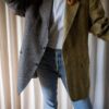 &II upcycled: the two tone check blazer in wool - Size up to 40