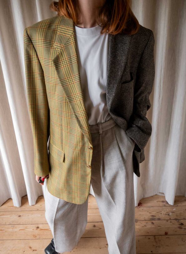 &II upcycled: the checkered two tone blazer - Size up to 42 - Image 4