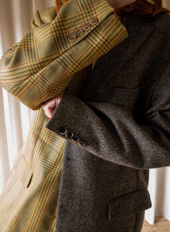 &II upcycled: the checkered two tone blazer - Size up to 42 - Image 3