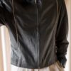 The navy blue butter soft leather jacket - Size up to M - Image 4