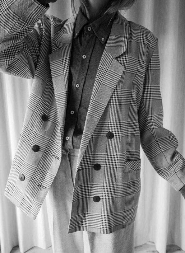 The check blazer - Size up to 40 - Image 4