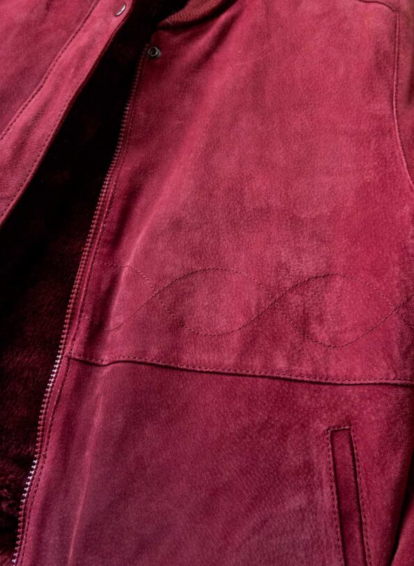The teddy lined suede bomber jacket - Size up to 38 - Image 9