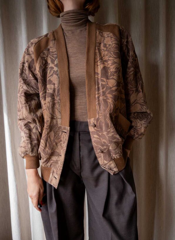 The perforated suede leather jacket - Size up to 42