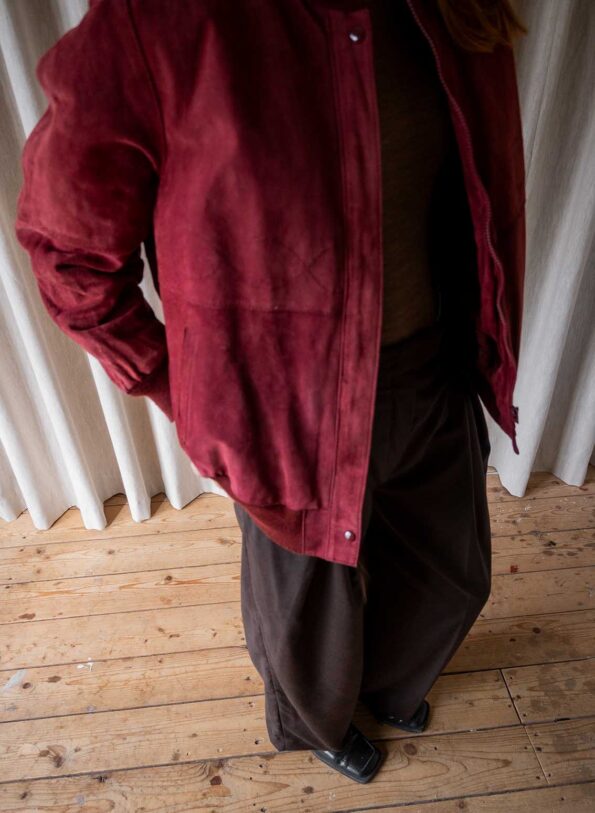The teddy lined suede bomber jacket - Size up to 38 - Image 6