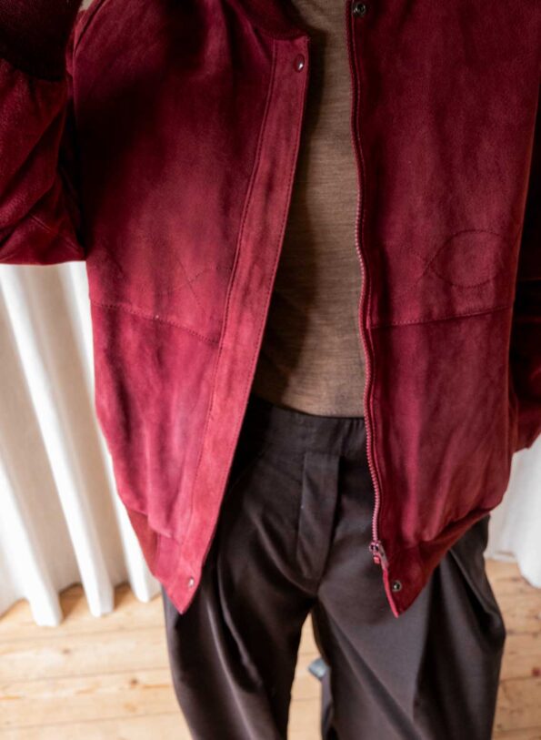 The teddy lined suede bomber jacket - Size up to 38 - Image 7