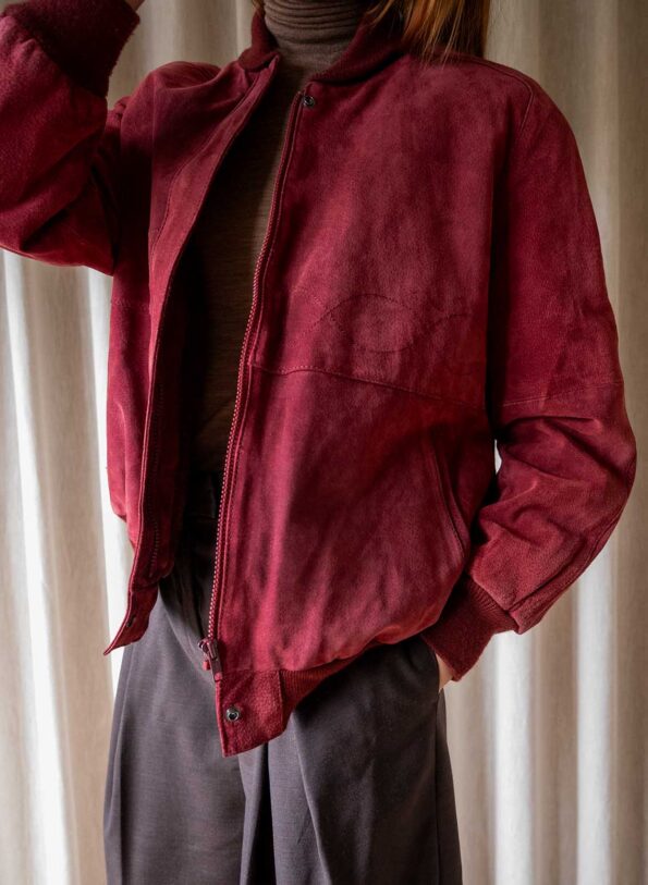 The teddy lined suede bomber jacket - Size up to 38 - Image 8