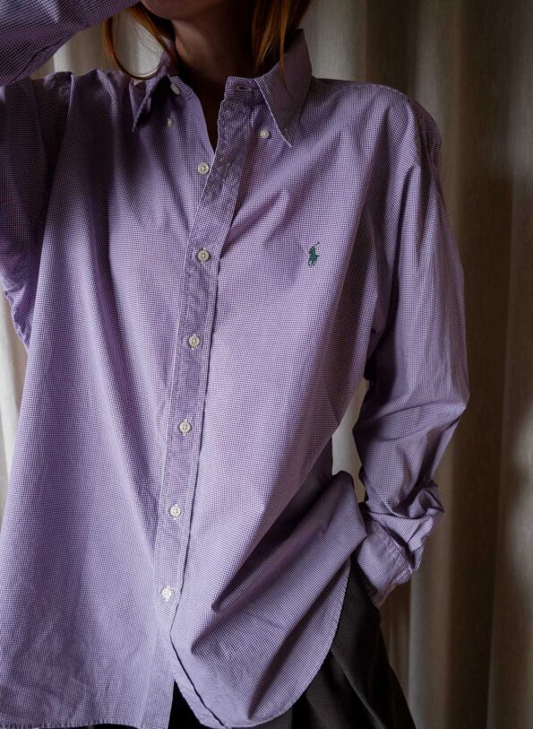 The burgundy checkered RALPH LAUREN shirt - Size up to L - Image 4