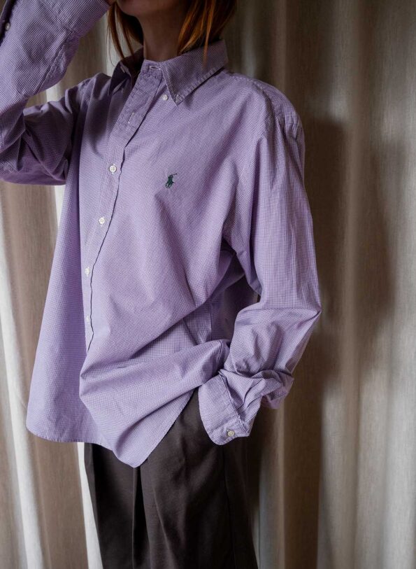 The burgundy checkered RALPH LAUREN shirt - Size up to L - Image 5