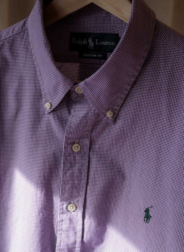 The burgundy checkered RALPH LAUREN shirt - Size up to L - Image 3