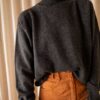 The 100% suede cognac tapered pant - Size up to XS - Image 2