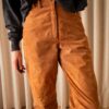 The 100% suede cognac tapered pant - Size up to XS - Image 5