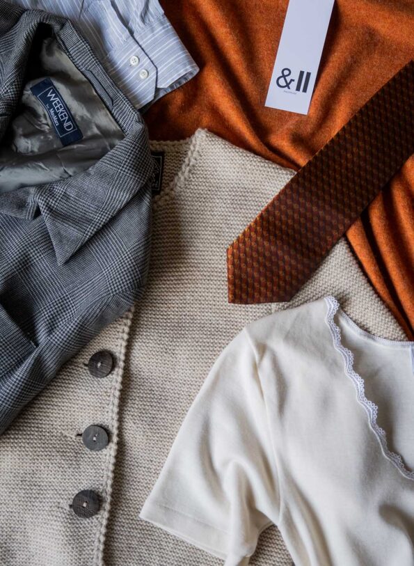 The warm orange silk tie - Image 3