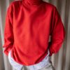 The perfect red vintage turtle neck sweat - Size up to XL - Image 4