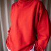 The perfect red vintage turtle neck sweat - Size up to XL
