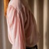 The 100% silk detailed soft pink blouse - Size up to S - Image 2
