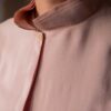 The 100% silk detailed soft pink blouse - Size up to S - Image 3