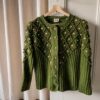 The handmade bubble green trachten knit - Size up to M