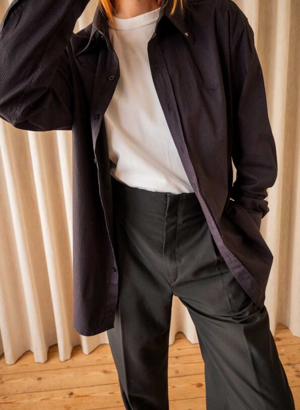 The dark striped ARMANI shirt - Size up to L - Image 5