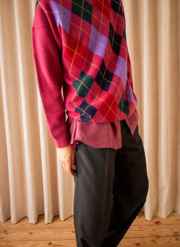 The argyle wool knit - Size up to L - Image 3