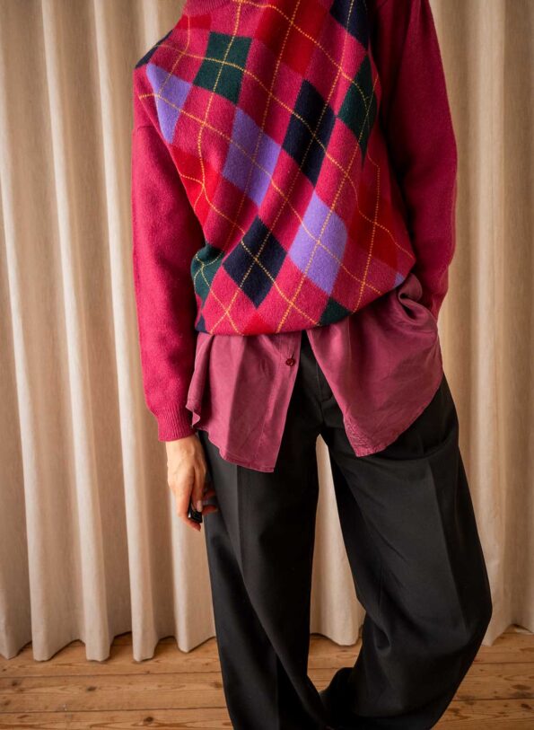The argyle wool knit - Size up to L