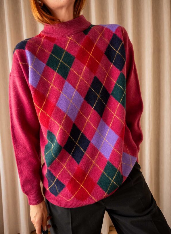 The argyle wool knit - Size up to L - Image 2